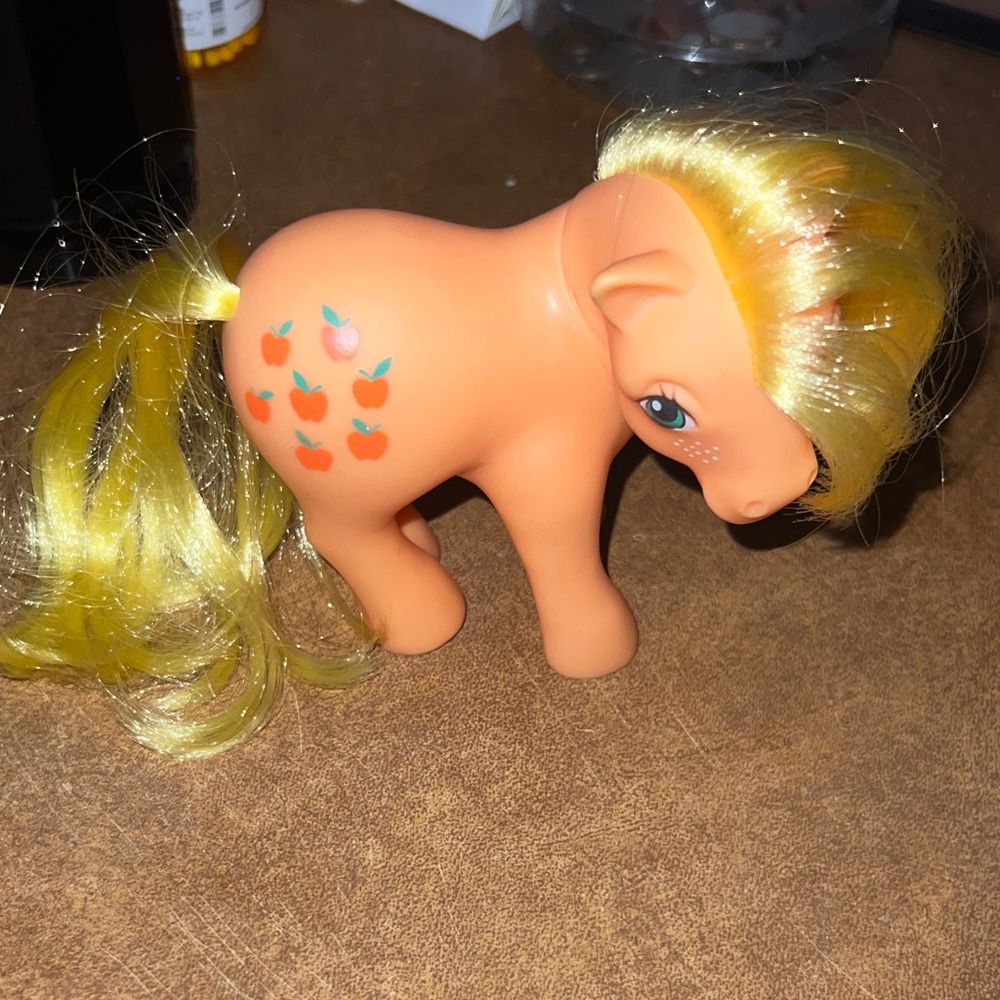 Orange Pony Toy with Yellow Mane